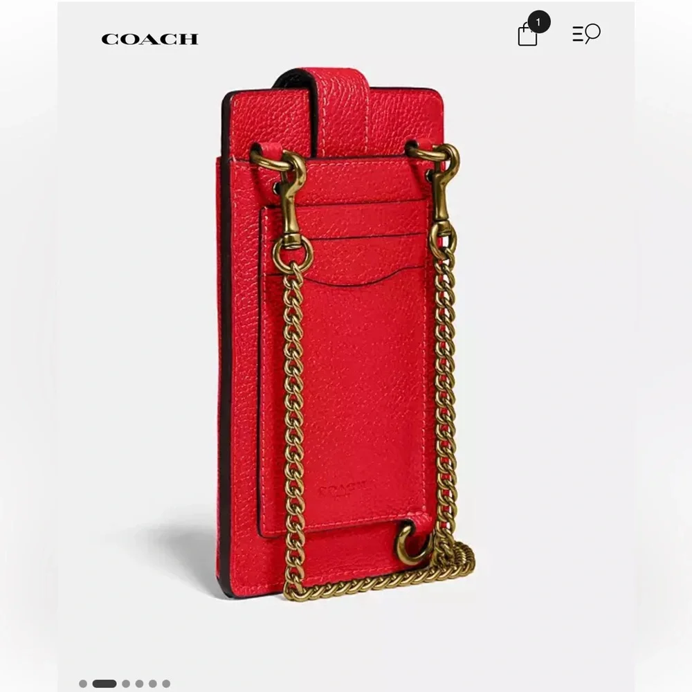 Coach Turnlock Chain Phone Crossbody - Picture 5 of 13